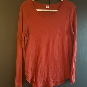 Old Navy Women's Long Sleeve Burnt Orange Top